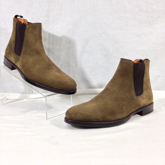 ORO Los Angeles The Chelsea Mens Beige Suede Made in Spain Size 8 Boots. main image 8